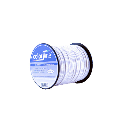 CORDE EN COTON 2 MM X 100 M TRESSÉE AVEC ÂME