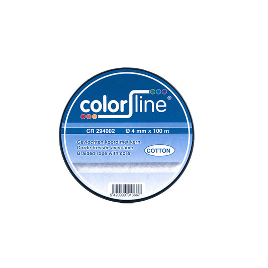 CORDE EN COTON 4 MM X 100 M TRESSÉE AVEC ÂME
