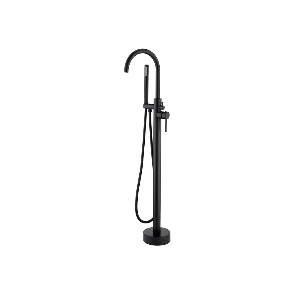 ALONI ROBINET DE BAIGNOIRE SUR PIED NOIR MAT, CREAVIT, Debrico, magasin de matériaux de construction sur Bruxelles et Laeken, sanitaire