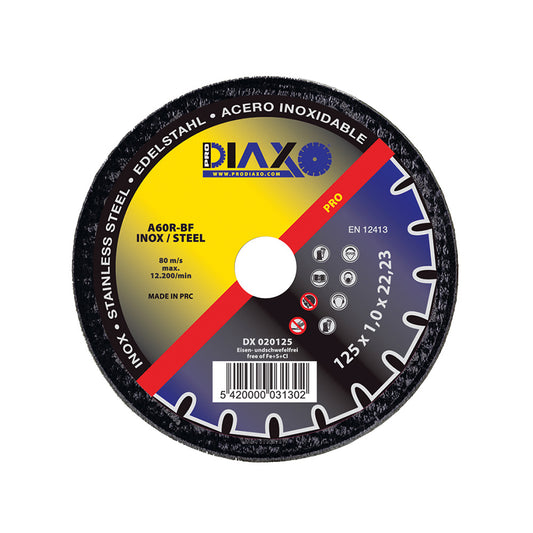 DISQUE ABRASIF INOX  Ø 115 x 1,0 MM A60R-BF / PRO CONSTRUCTION