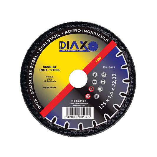 DISQUE ABRASIF INOX  Ø 230 x 2,0 MM A60R-BF / PRO CONSTRUCTION