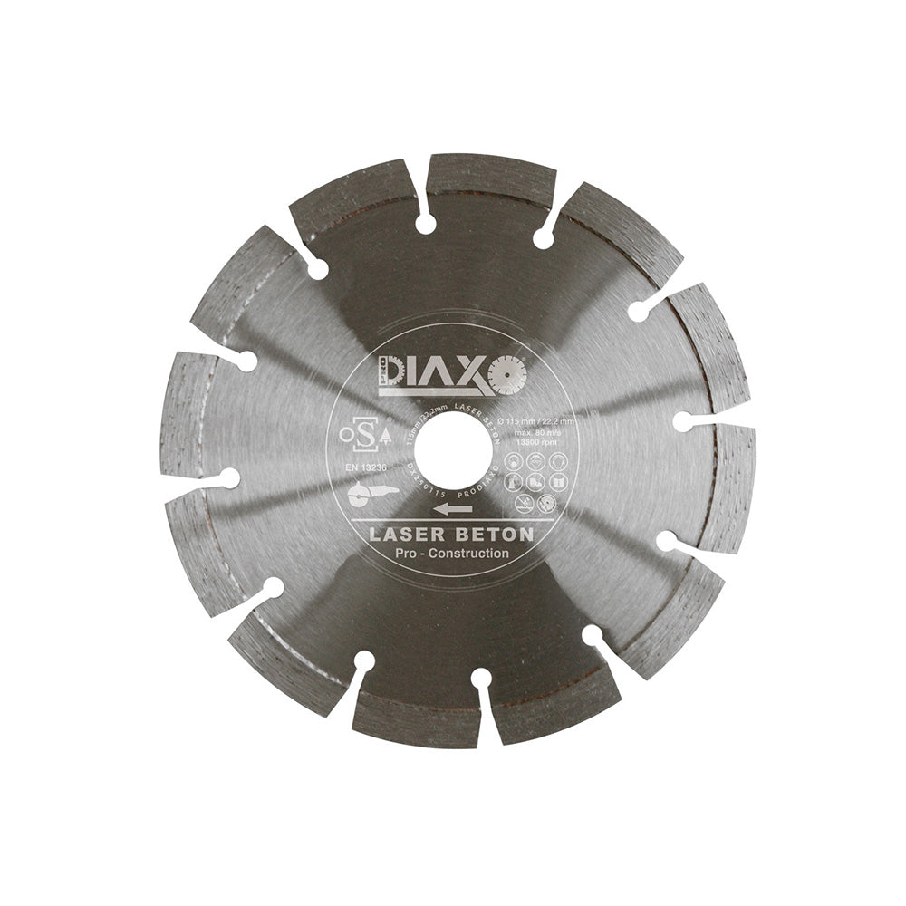 DISQUE DIAMANTE LASER BETON - 140 X 22,2 MM - PRO CONSTRUCTION