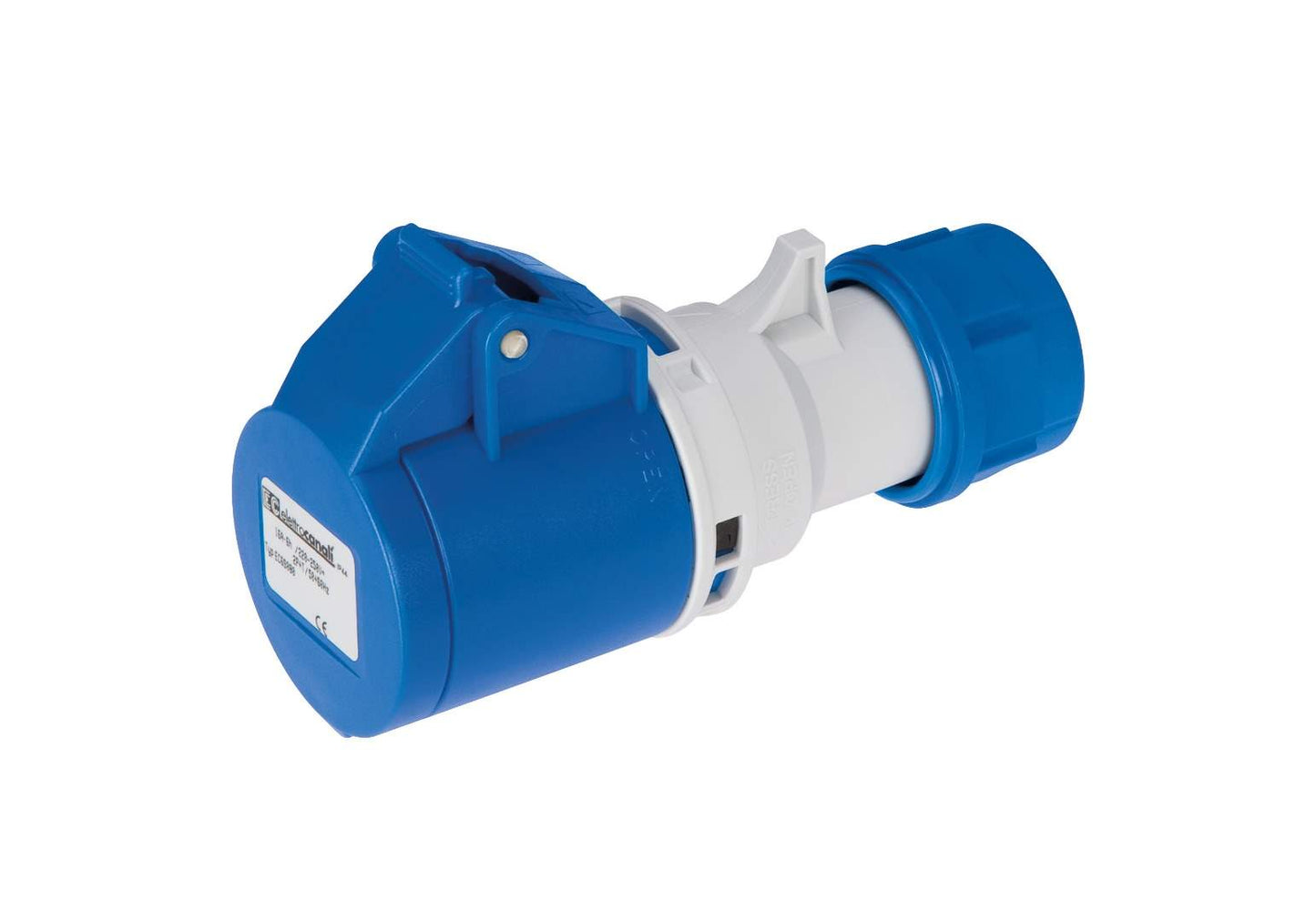 FICHE FEMELLE IP44 220V 3P+T 16A INDUSTRIELLE EC, Debrico, magasin de matériaux de construction sur bruxelles