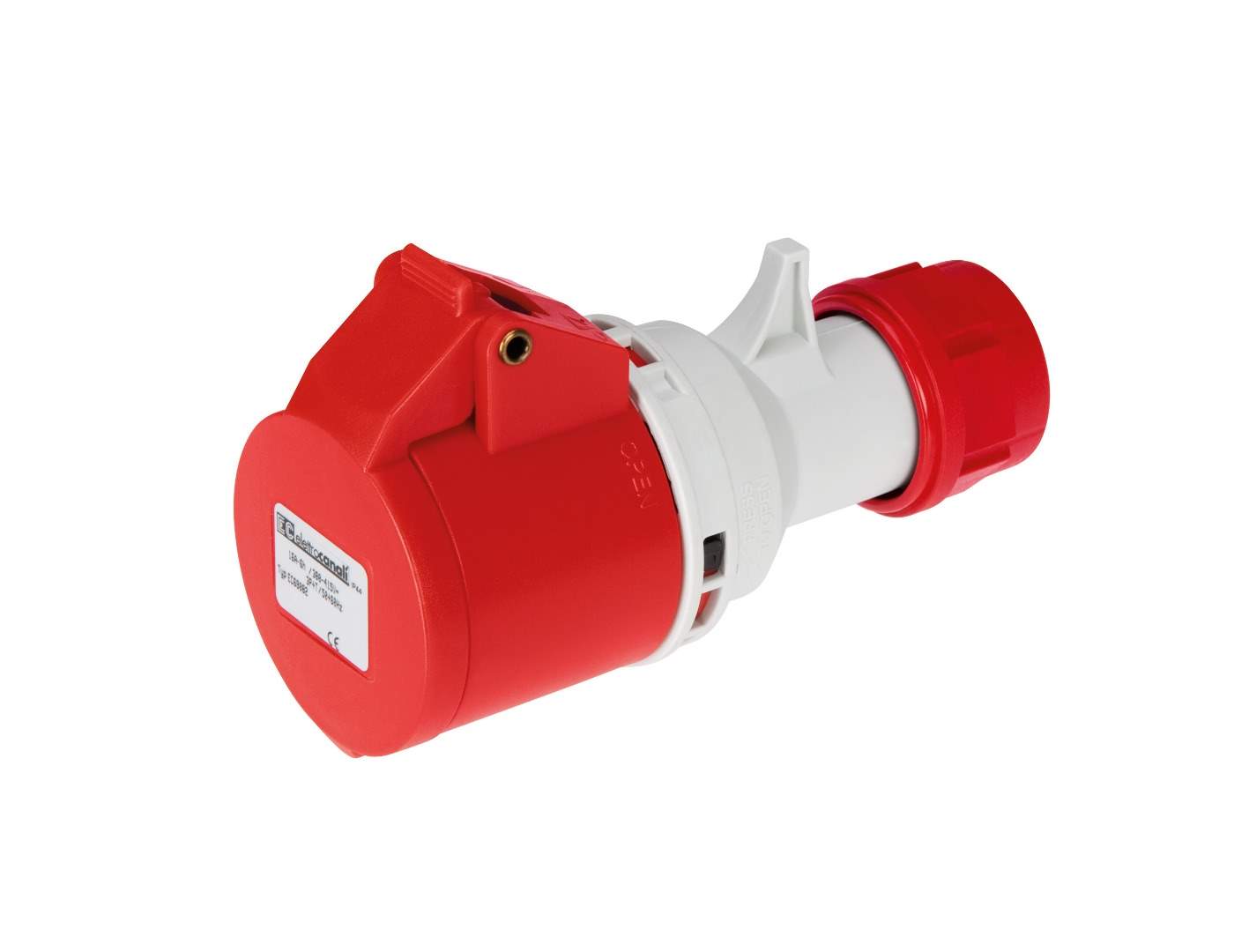 Debrico, magasin de matériaux de construction sur Bruxelles, FICHE FEMELLE IP44 380V 3P+T+N 16A INDUST,