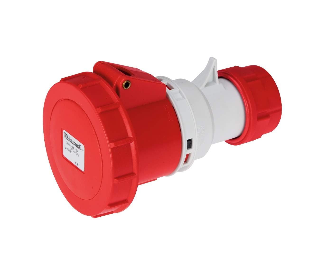 Debrico, magasin de matériaux de construction sur Bruxelles, FICHE FEMELLE IP67 380V 3P+T 32A INDUSTRIELLE EC,