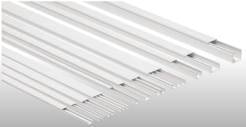 RAL9001 25X17 1 COMPARTMENT PVC CHUTE 2M