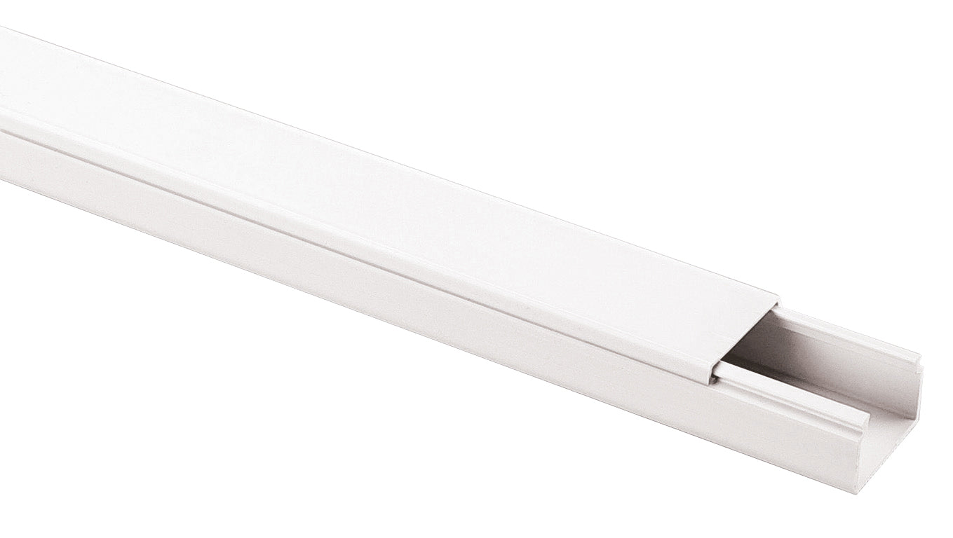 GOULOTTE RAL9001 30X10 2 COMPART. PVC 2M