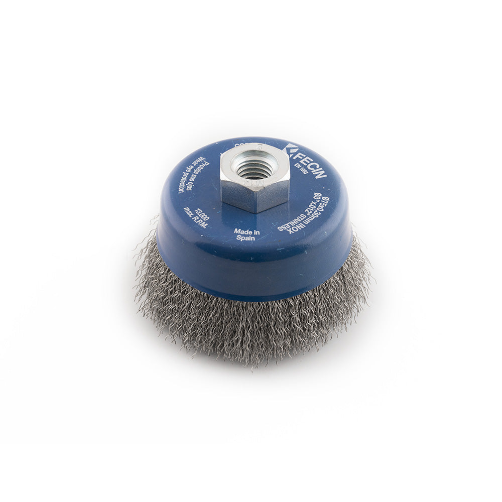 BROSSE F-24 -24 Ø75/M14/0,30 / INOXYDABLE, BLISTER PACK, Debrico, magasin de matériaux de construction sur Bruxelles