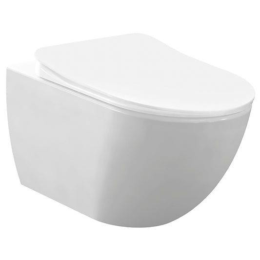 CREAVIT WC SUSPENDU DESIGN AVEC INOX HYGIÈNE AVEC FIXATION INVISIBLE BLANC, Debrico, magasin de matériaux de construction sur Bruxelles