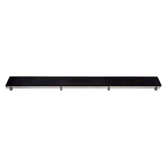 GRILLE POUR CANIVEAU DE DOUCHE EN VERRE NOIR 60 CM, Debrico, magasin de matériaux de construction sur Bruxelles