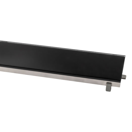 GRILLE POUR CANIVEAU DE DOUCHE EN VERRE NOIR 50 CM, Debrico, magasin de matériaux de construction sur Bruxelles