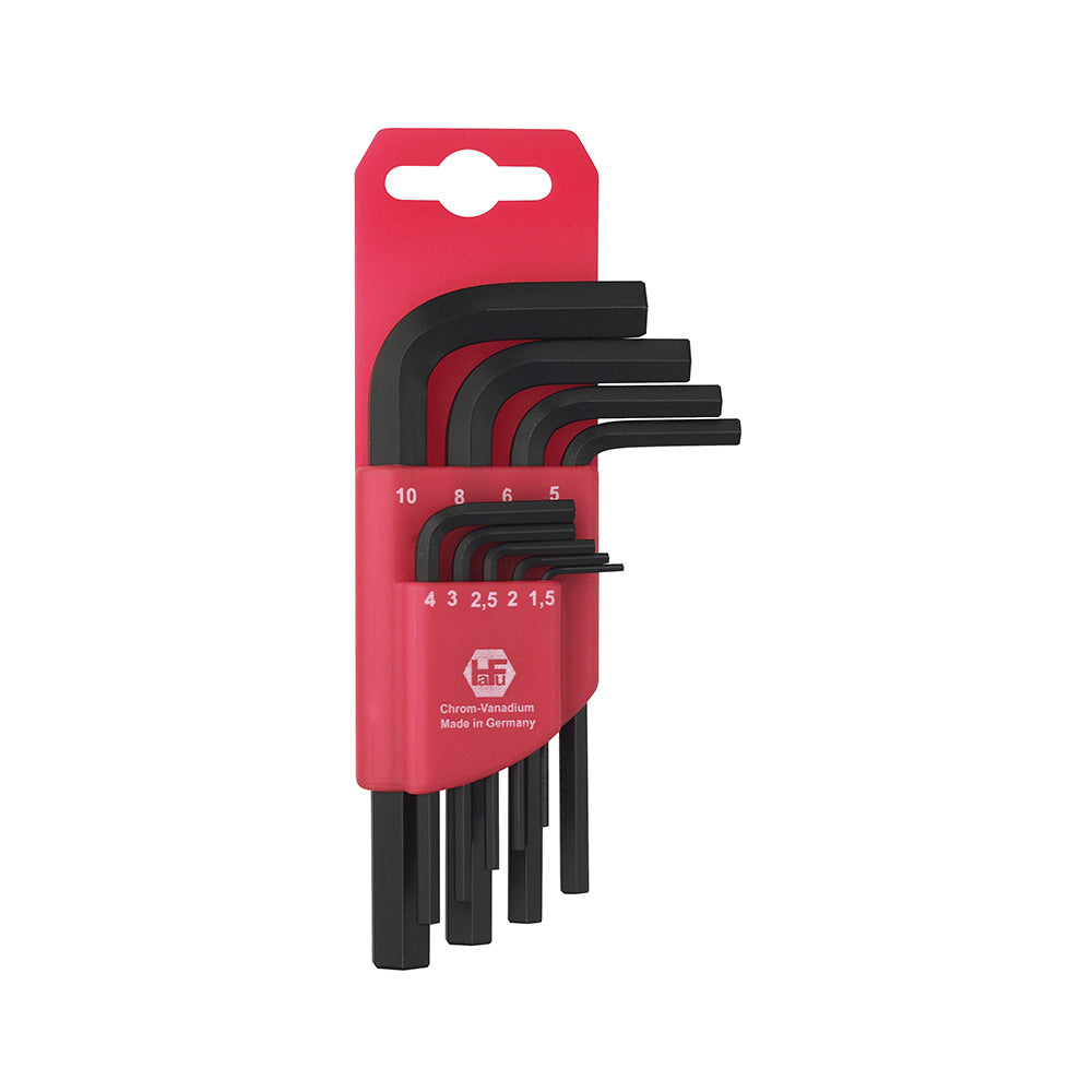 Debrico, magasin de matériaux de construction sur Bruxelles,CLES SIX-PANS MALES EN SET - INBUS - 9 PCS - EXTRA - COURT (EX BG 031140),