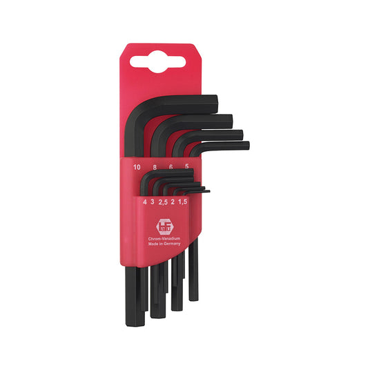 Debrico, magasin de matériaux de construction sur Bruxelles,CLES SIX-PANS MALES EN SET - INBUS - 9 PCS - EXTRA - COURT (EX BG 031140),