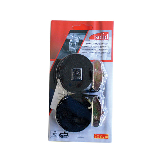 SANGLE 25 MM X 2,5 M TYPE CEINTURE AVEC BOUCLE EN ZAMAC