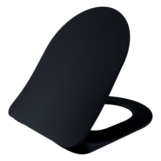 CREAVIT SIEGE DE TOILETTE NOIR MAT INOX CHARNIÈRES SOFT-CLOSE, Debrico, magasin de matériaux de construction sur Bruxelles
