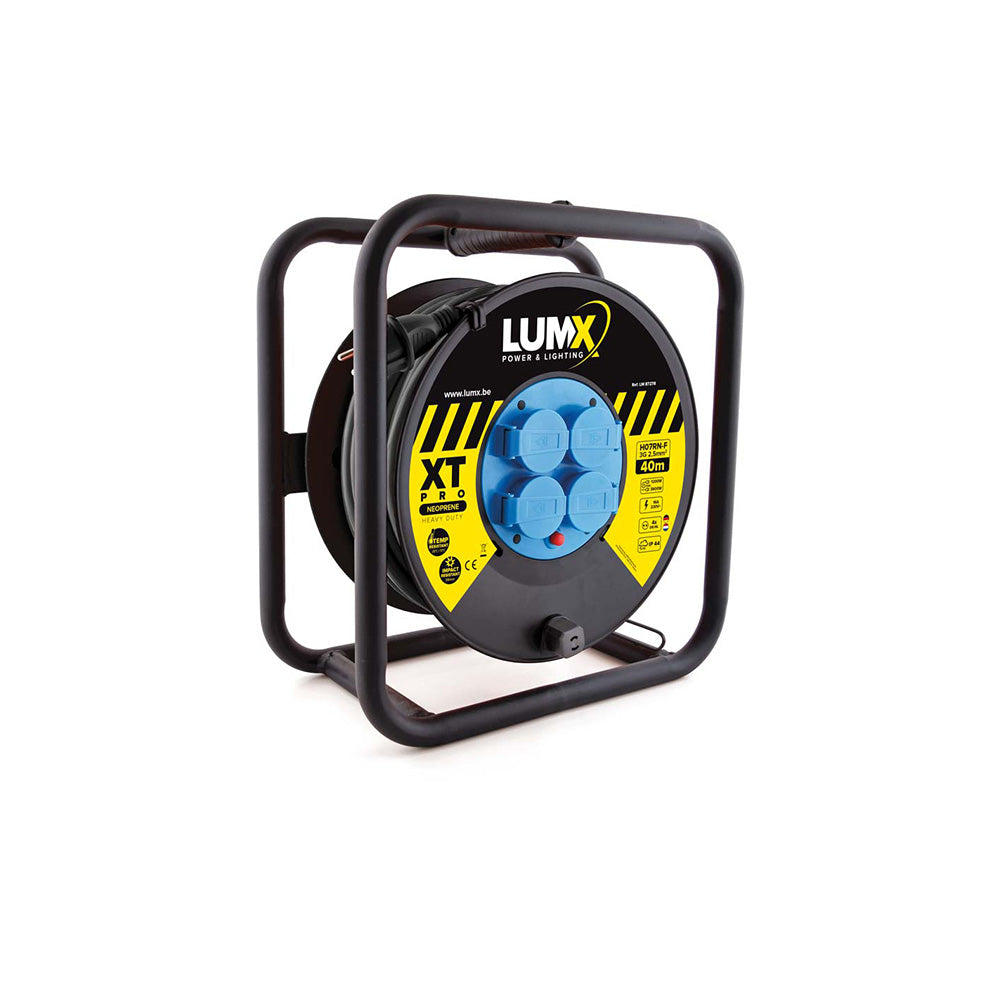 LUMX ENROULEUR XT-PRO CÂBLE HO7RN-F 3Gx2,5 - 40 M (LM 87278), Debrico, magasin de matériaux de construction sur Bruxelles