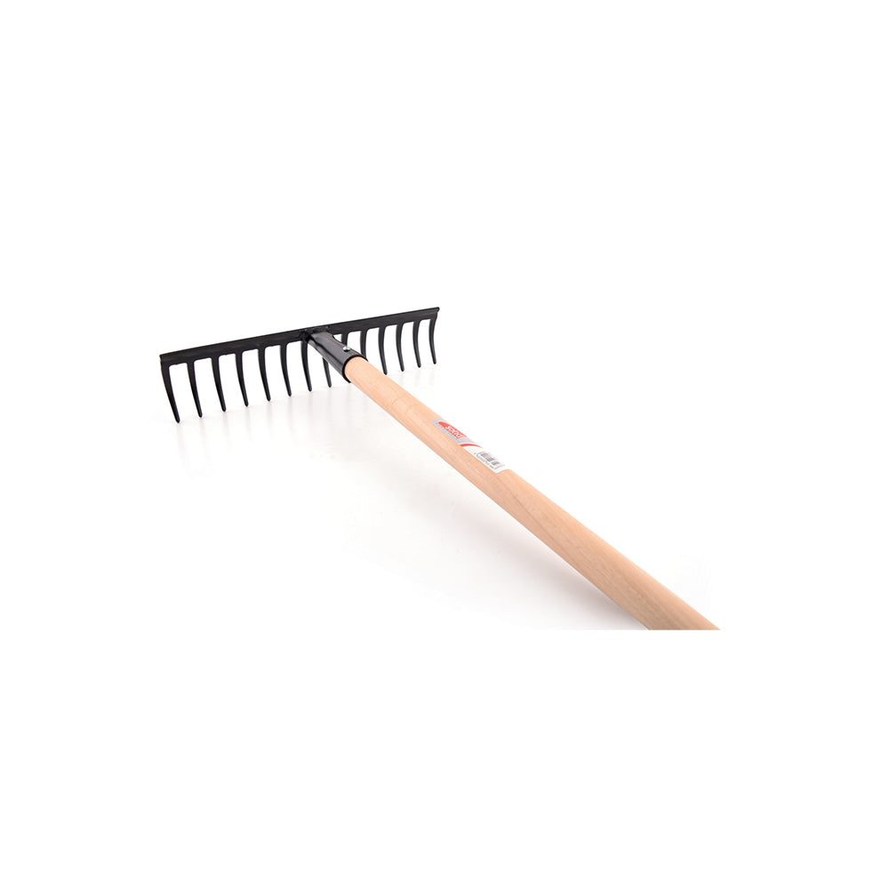 RATEAU DENTS COURBEES - AVEC MANCHE BOIS