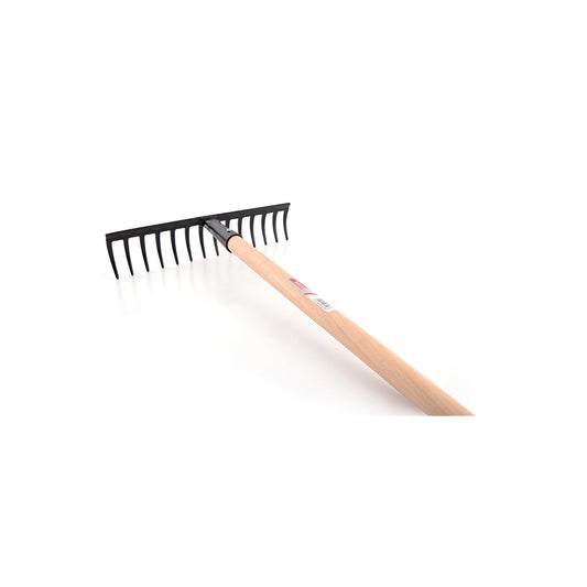 RATEAU DENTS DROITES - AVEC MANCHE BOIS