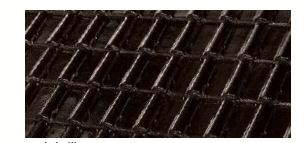 TBF 1/2 STRAIGHT FLAP TILE GLOSS BLACK