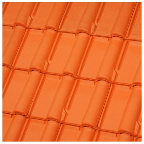 TBF 1/2 RED STRAIGHT FLAP TILE