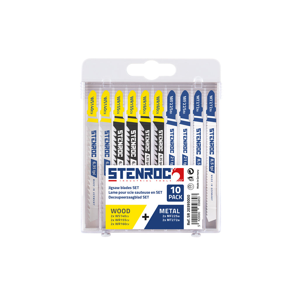 LAME SCIES SAUTEUSES EN SET 10 PCS. BOIS + METAL (EX IR 10505817), Debrico, magasin de matériaux de construction sur Bruxelles