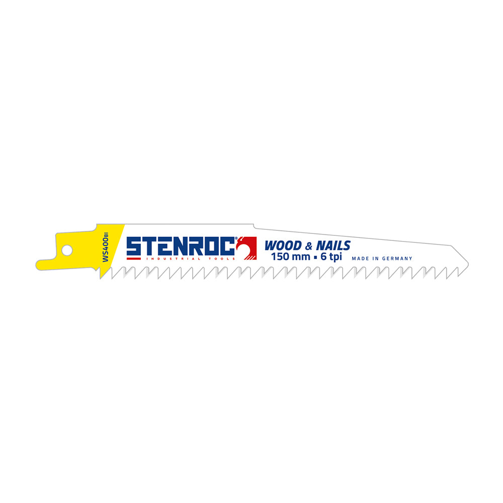 LAME RECIPRO WOOD - BI-METAL (5PCS) - WS400BI, 225 x 19 x 1,27 MM x 6 TPI (EX LX20582-956R), Debrico, magasin de matériaux de construction sur Bruxelles