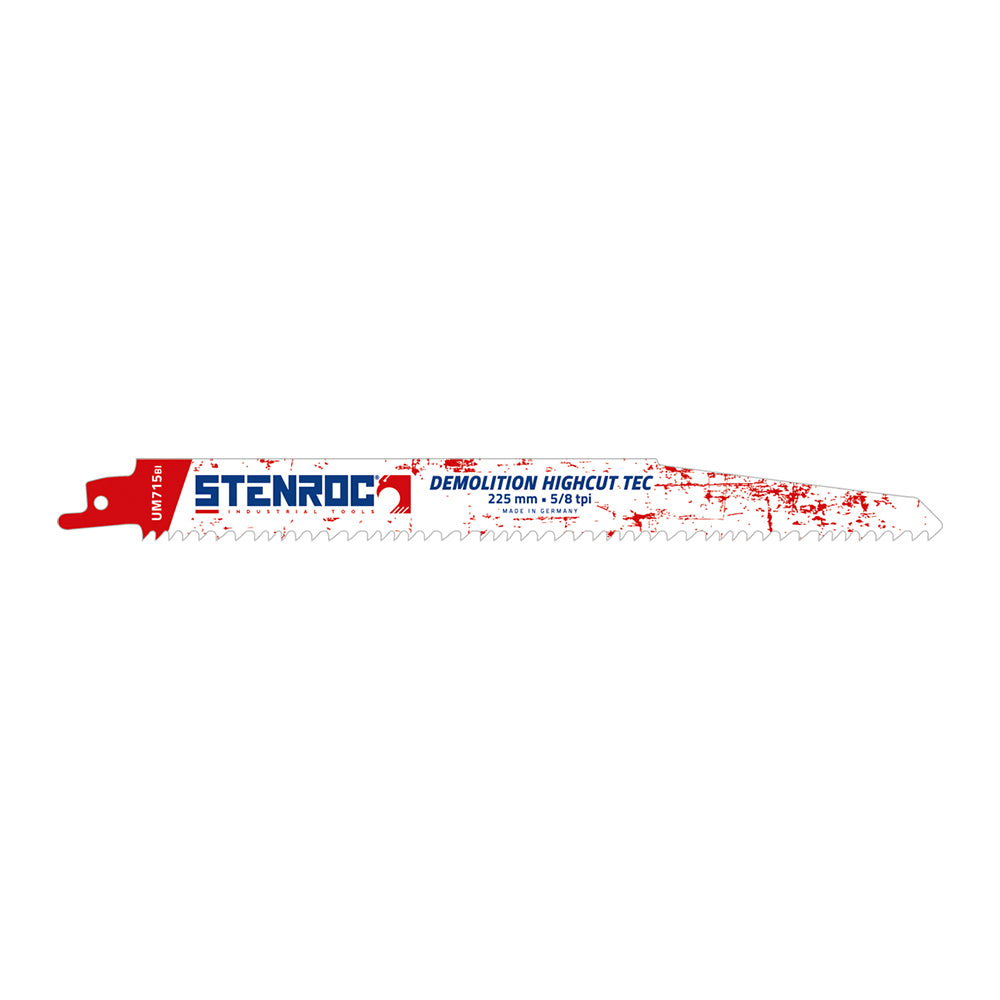LAME RECIPRO DEMOLITION (3PCS)- UM717BI, 225 x 22 x 1,57 MM x 8/10 TPI (EX LX20597-960R)