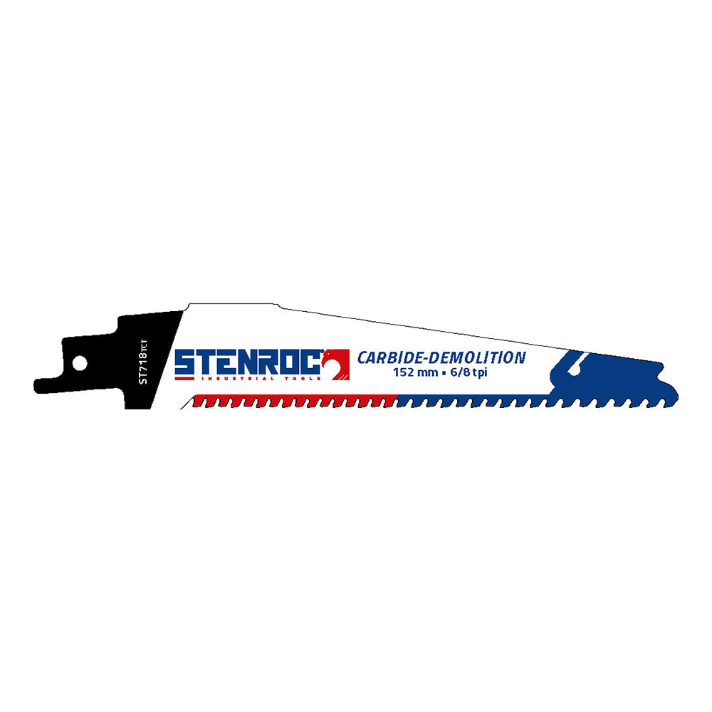 LAME RECIPRO CARBIDE-DEMOLITION (1PCS) - ST718TCT, 152 x 25 x 1,25 MM x 6/8 TPI, Debrico, magasin de matériaux de construction sur Bruxelles