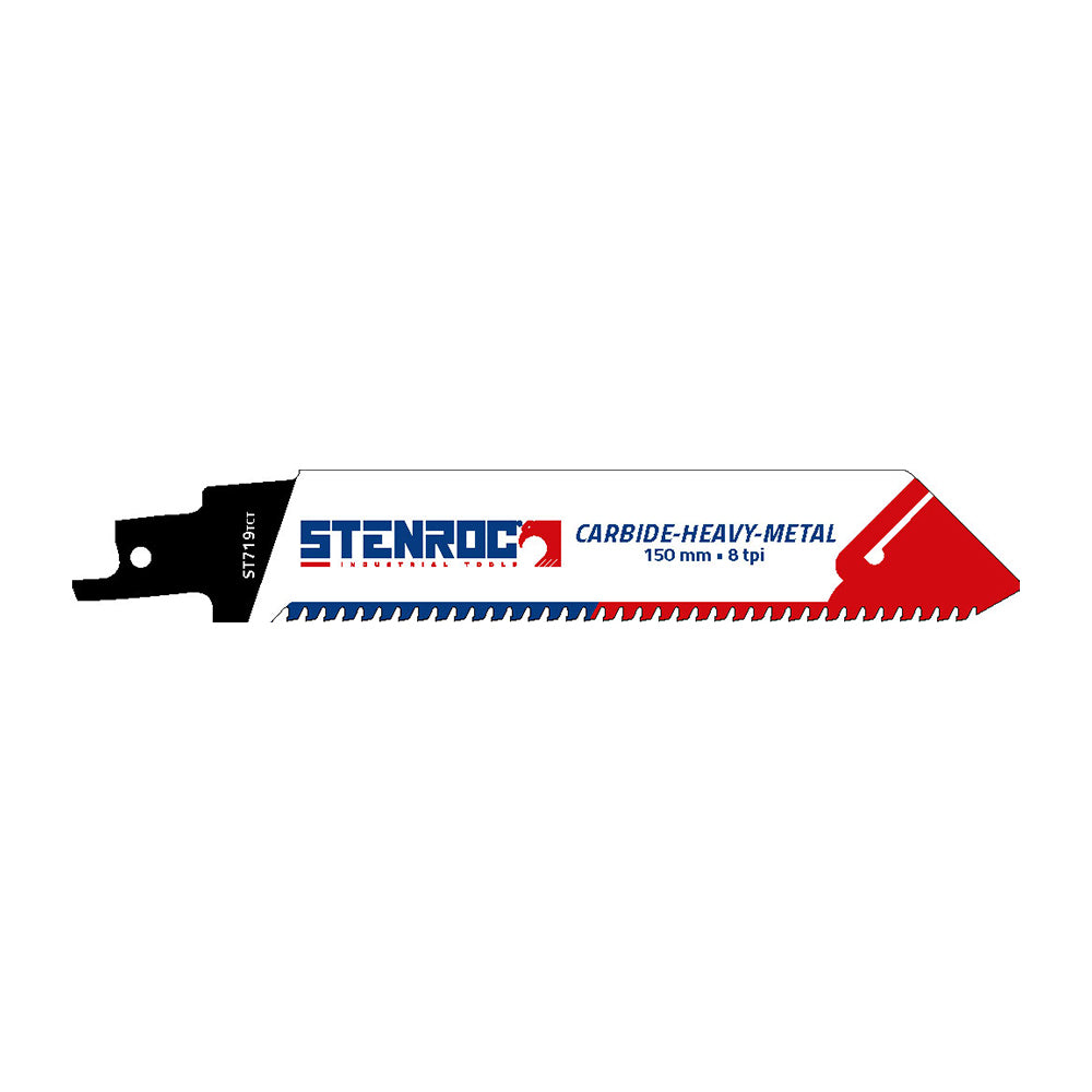 LAME RECIPRO CARBIDE-HEAVY-METAL (1PCS) - ST719TCT, 150 x 25 x 1,25 MM x 8 TPI, Debrico, magasin de matériaux de construction sur Bruxelles