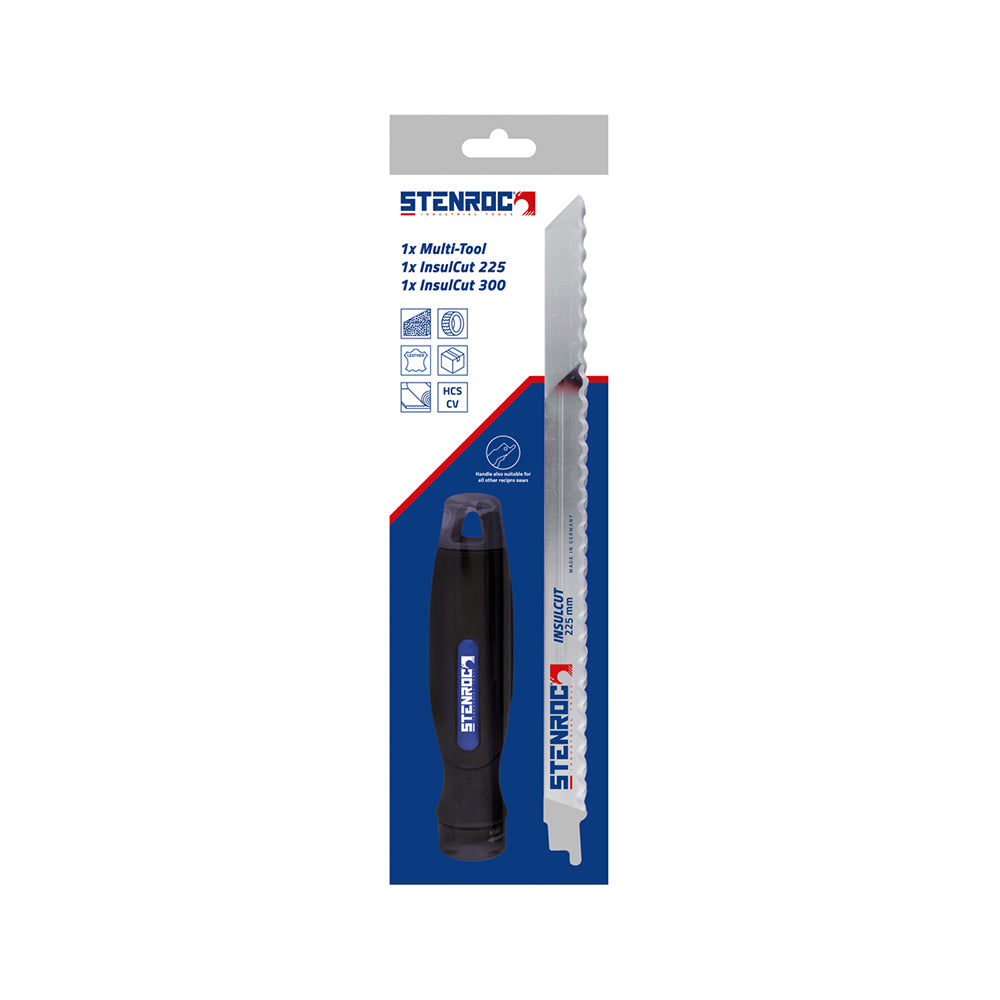 MULTI-POIGNEE AVEC 2 SCIES RECIPRO POUR ISOLATION/MULTI USAGE 225 + 300 MM, Debrico, magasin de matériaux de construction sur Bruxelles