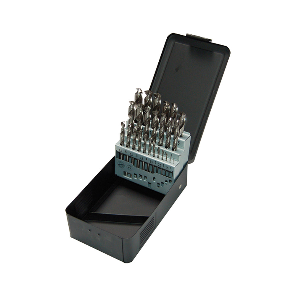 HSS DIN 338 - 25 PCS. 13X0,5 SET METALBOX (EX LA KA013250)