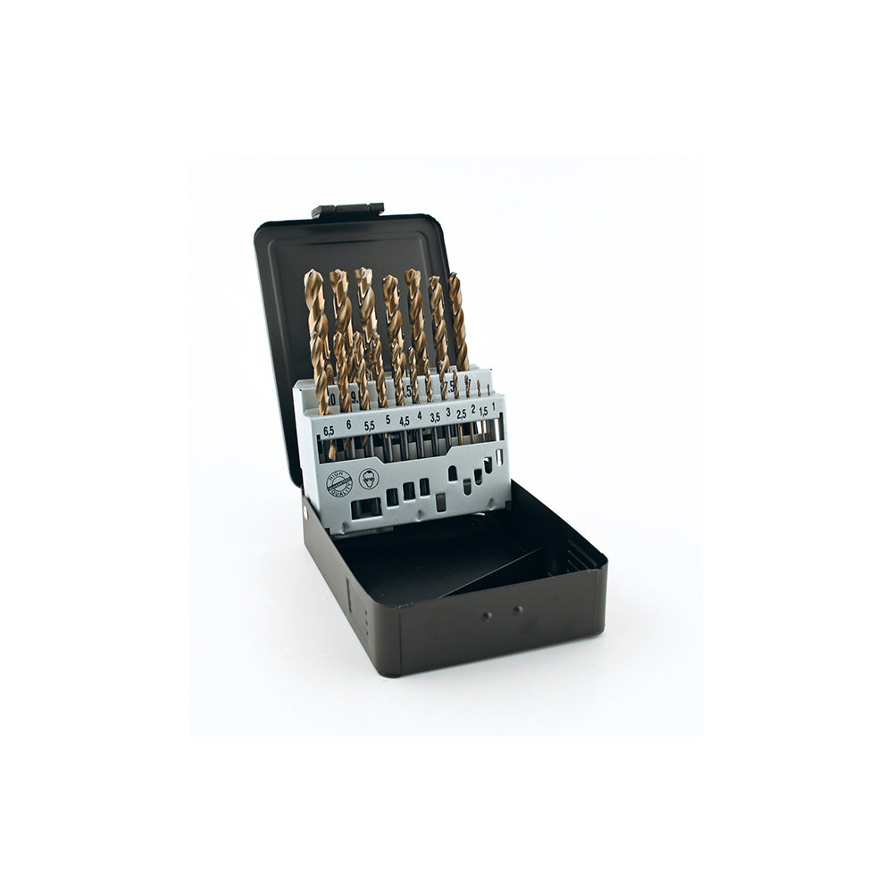HSS-G TURBO DIN338 W-TIP - 19 PCS. 1-10 X 0,5 SET METALBOX (EX IR 10502233), Debrico, magasin de matériaux de construction sur Bruxelles