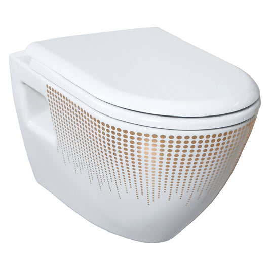 CREAVIT WC SUSPENDU DESIGN OR AVEC HYGIÈNE, Debrico, magasin de matériaux de construction sur Bruxelles
