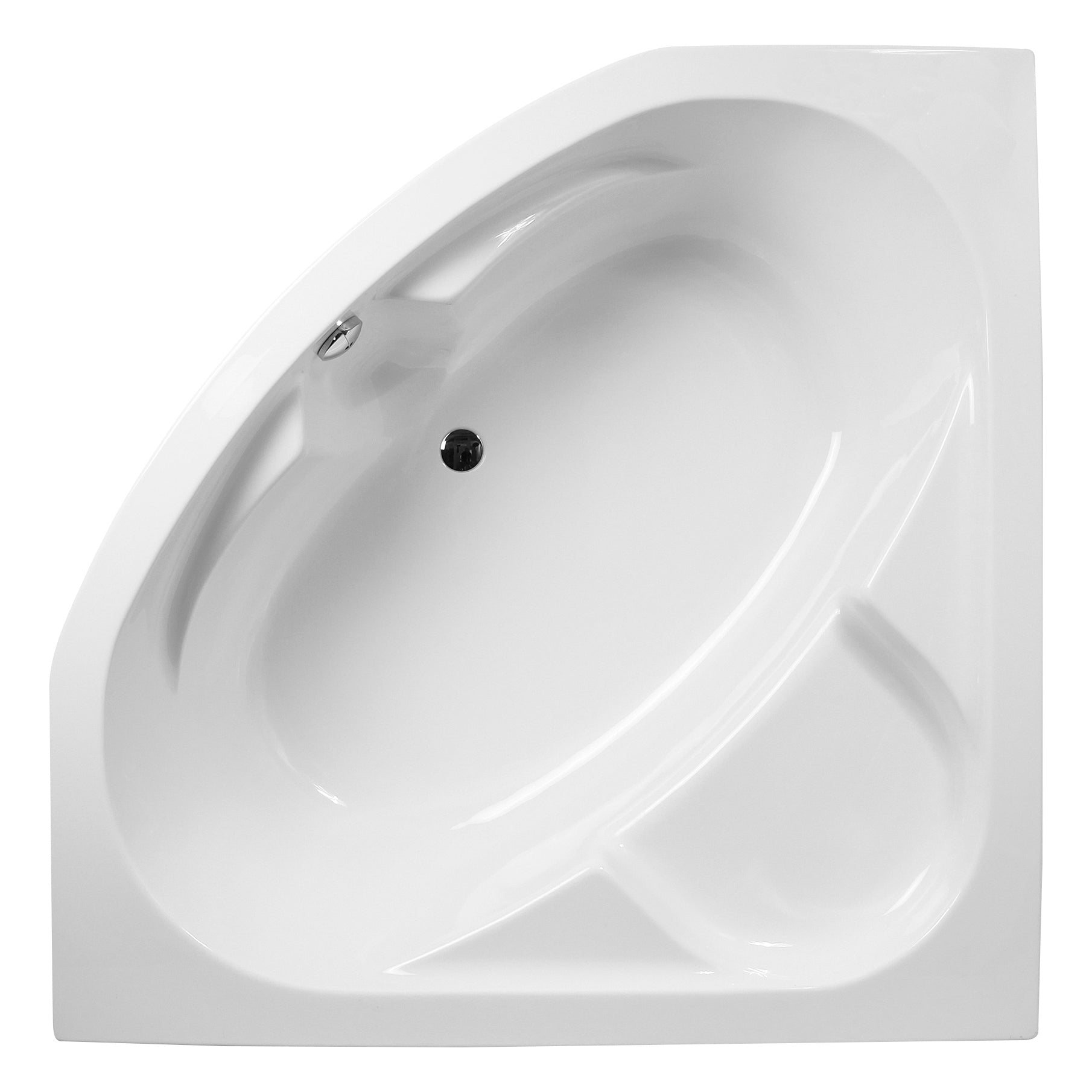 BAIGNOIRE D'ANGLE ACRYLIQUE 130 CM X 130 CM H 60 CREAVIT,  sanitaire, Debrico, magasin de matériaux de construction sur Bruxelles et Laeken