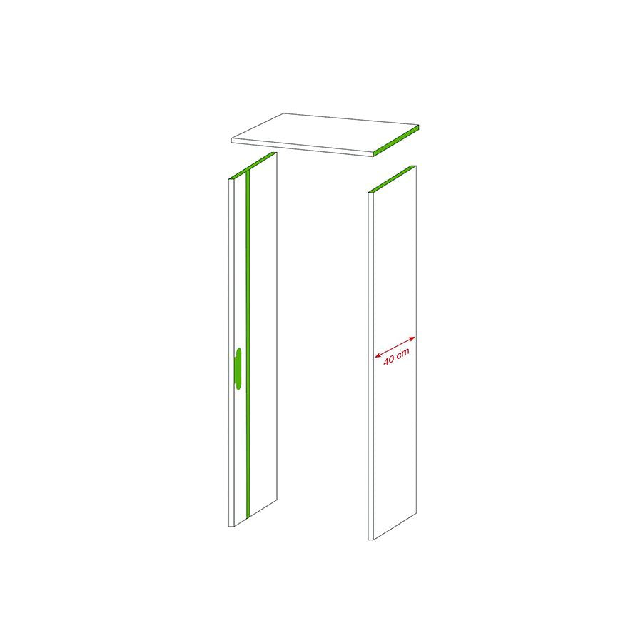 40CM BACKING FOR PLATINA WHITE DOOR