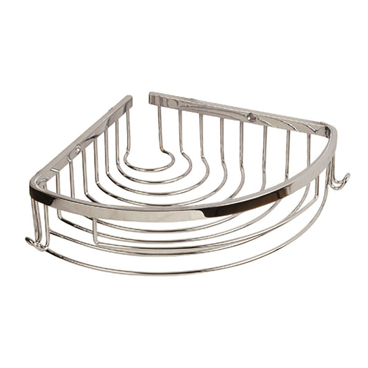 SINGLE CHROME SHOWER SHELF 18 x 18 CM