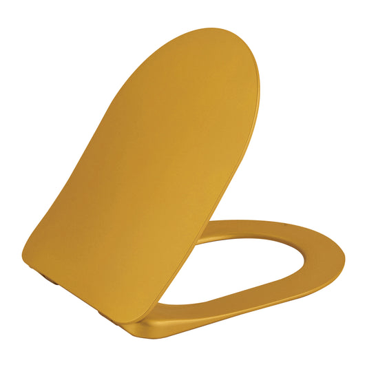 Debrico, magasin de matériaux de construction sur Bruxelles, CREAVIT SIÉGE DE TOILETTE FLAT OR CHARNIÈRES INOX SOFT-CLOSE,