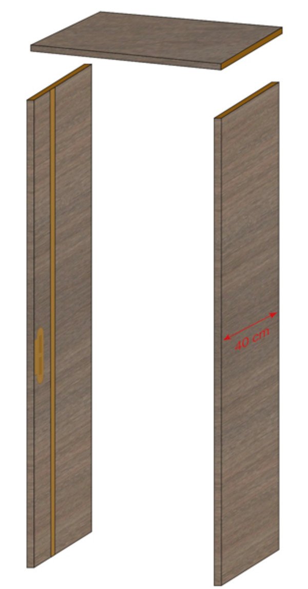 PORTE OXFORD KIT TUBULAIRE 83CM