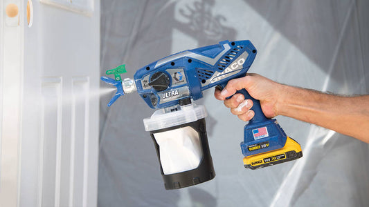 PISTOLET PULVERISATEUR ULTRA AIRLESS HH CORDLESS 2B 240V, Debrico, magasin de matériaux de construction sur Bruxelles