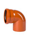 COUDE ROUGE EGOUT diam. 125 mm - 87°
