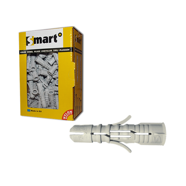 Cheville nylon multifonct. SMART Ø8x40 100 pcs, Debrico, magasin de matériaux de construction sur Bruxelles