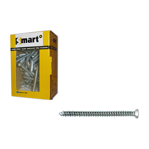 Vis pour chassis TF-T30 Ø7,50x302 Zn 50 pcs, Debrico, magasin de matériaux de construction sur Bruxelles