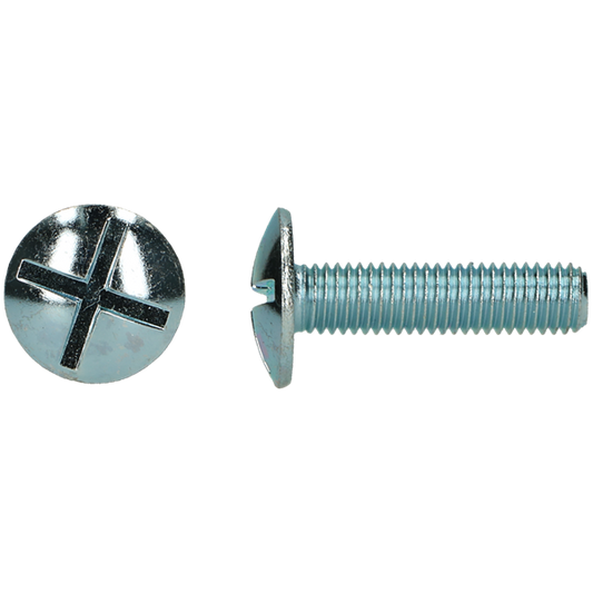 Vis à métaux double fente M5x20 Zn 25 pcs, debrico, magasin de matériaux de construction sur Bruxelles