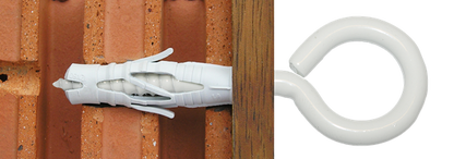 SMART chev.+piton fermé 8x40 N/blanc 4pcs, Debrico, magasin de matériaux de construction sur Bruxelles