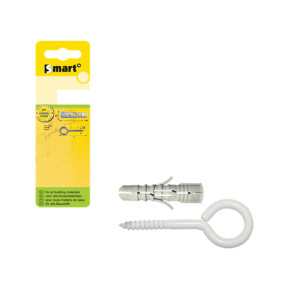 SMART chev.+piton fermé 8x40 N/blanc 4pcs, Debrico, magasin de matériaux de construction sur Bruxelles