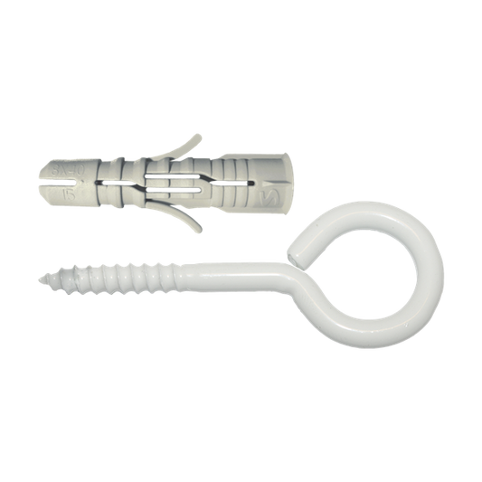 SMART chev.+piton fermé 8x40 N/blanc 4pcs, Debrico, magasin de matériaux de construction sur Bruxelles