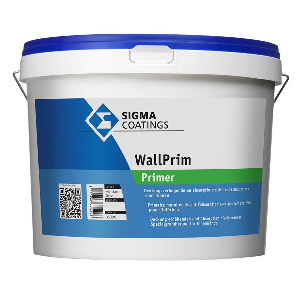 SIGMA WALLPRIM BLANC 2,5L, Debrico magasin de matériaux de construction sur Bruxelles