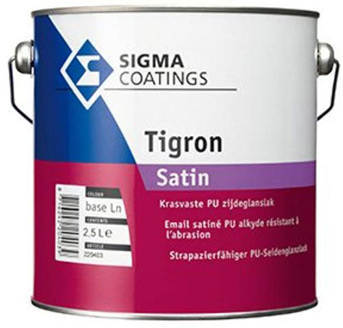 SIGMA TIGRON SATIN BASE LN 2,5L, Debrico, magasin de matériaux de construction sur Bruxelles