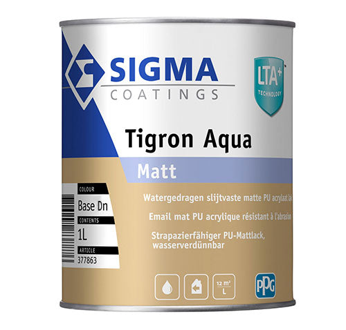 SIGMA TIGRON AQUA MATT BASE DN 1L, Debrico magasin de matériaux de construction sur Bruxelles