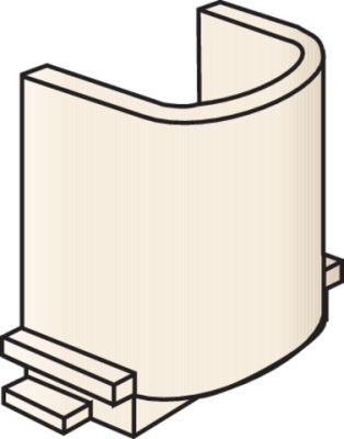 EMBOUT 20MM CREME